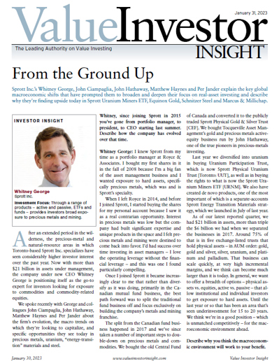 Whitney George From The Ground Up Value Investor
