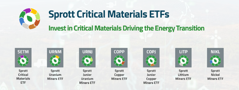 Sprott Critical Materials ETFs